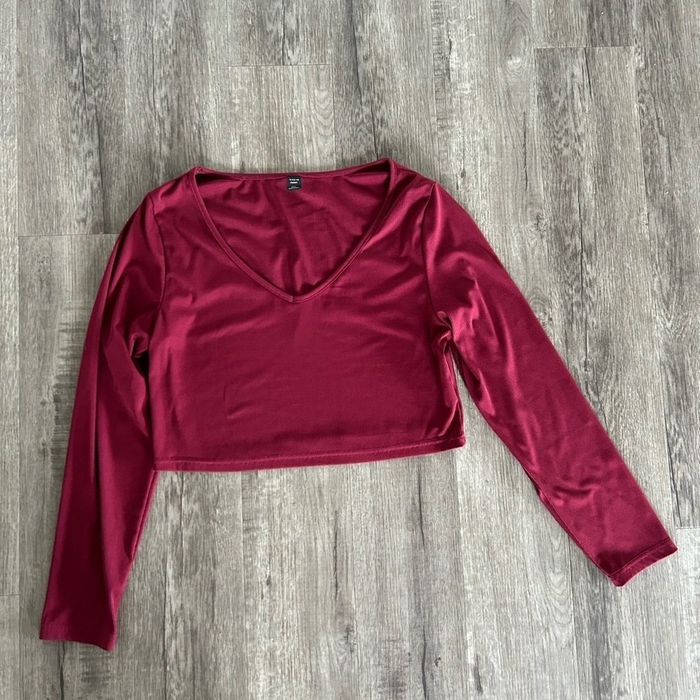SHEIN Curve 2XL Crop Long Sleeved